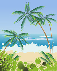 Image showing Beach landscape