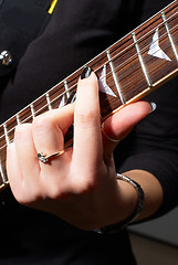 Image showing Woman with guitar