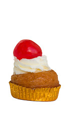 Image showing Cupcake with cherry