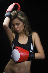 Image showing Boxing girl