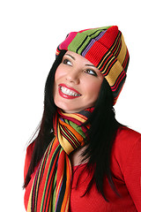 Image showing Vibrant smiling woman