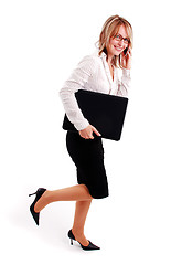 Image showing Young business woman