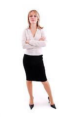 Image showing Young business woman