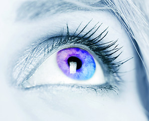 Image showing Colorful eye