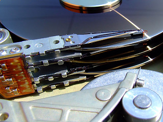 Image showing Hard drive heads