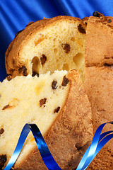 Image showing Panettone the italian Christmas cake