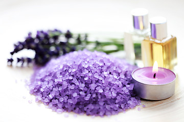 Image showing lavender spa