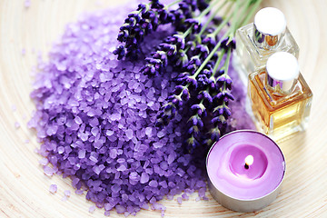 Image showing lavender spa