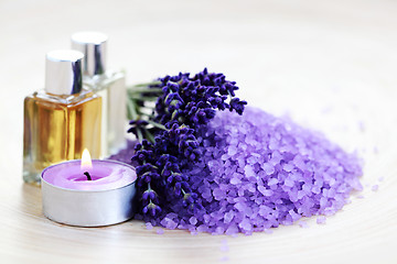 Image showing lavender spa