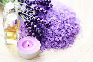 Image showing lavender spa