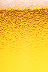 Image showing Glass of beer close-up 