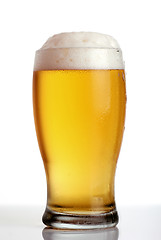 Image showing Glass of beer close-up 