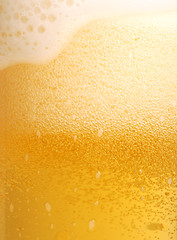 Image showing Glass of beer close-up 