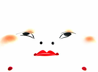 Image showing Abstract Asian face