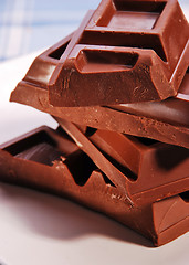 Image showing Blocks of Chocolate 