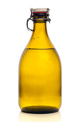 Image showing old green bottle