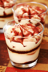 Image showing Tiramisu dessert for Christmas