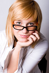 Image showing attractive young businesswoman 