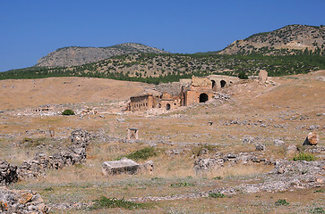 Image showing View of Ancient Theater in Hierapolis