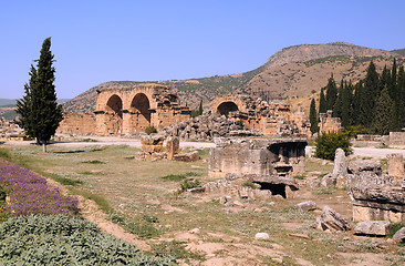 Image showing Baths Bazilica in Ancient Hierapolis