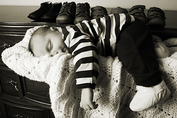 Image showing Sleeping boy