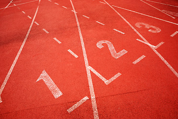 Image showing start of running track