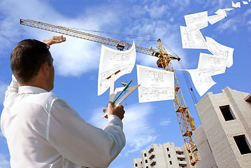 Image showing designing technology in construction