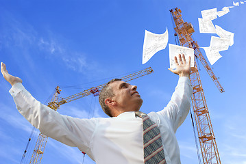 Image showing designing technology in construction