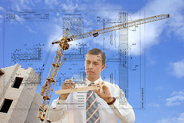 Image showing designing technology in construction