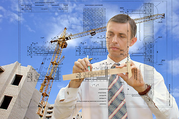 Image showing designing technology in construction