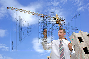 Image showing designing technology in construction