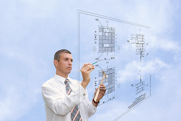 Image showing designing technology in construction