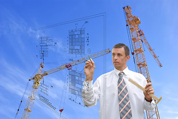 Image showing designing technology in construction