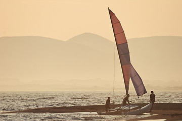 Image showing evening sail