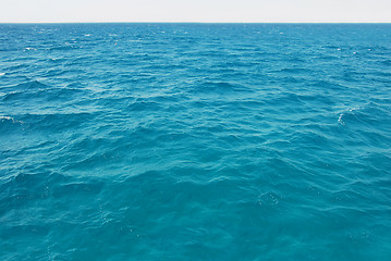 Image showing Natural turquoise sea water surface