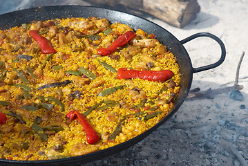 Image showing Cooking paella