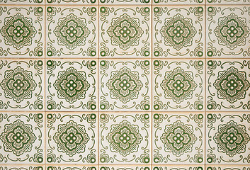 Image showing Ornamental old tiles