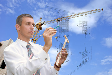 Image showing designing technology in construction