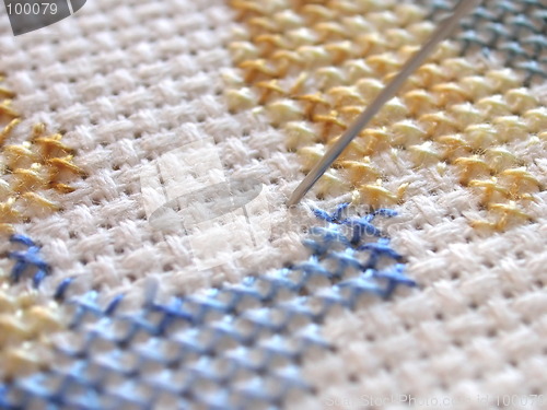 Image of cross stitch detail