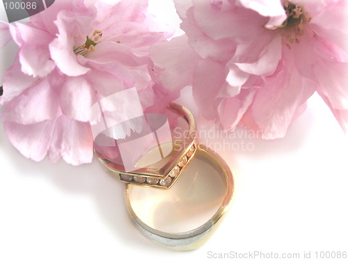 Image of rings and flowers