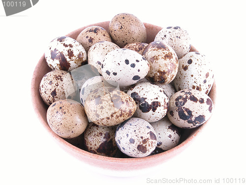 Image of bowl of quail eggs