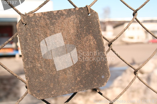 Image of Rusted plate