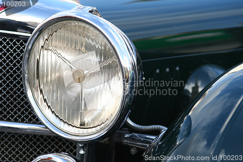 Image of Vintage car headlight