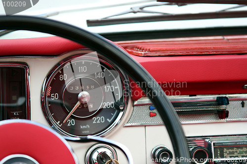 Image of Vintage automobile detail