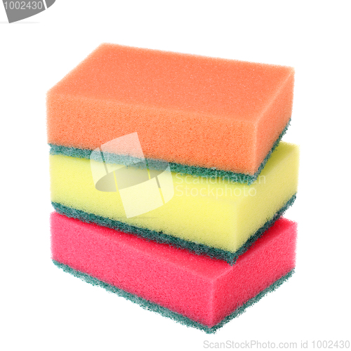 Image of Colored kitchen sponges
