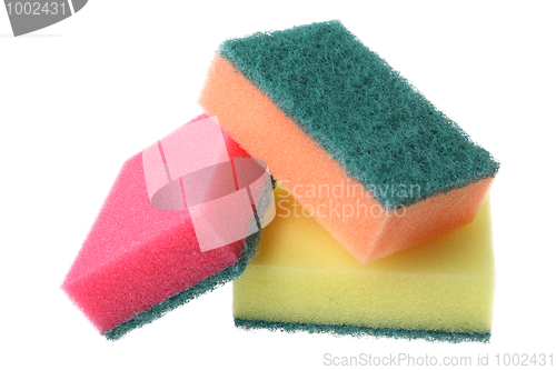 Image of Colored kitchen sponges