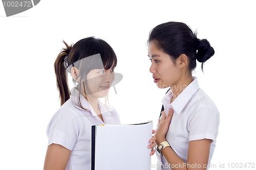 Image of students discussing