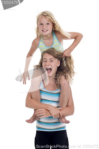 Image of naughty sisters having fun