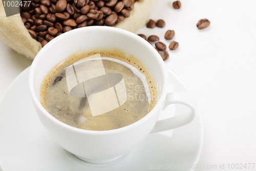 Image of Espresso and coffee bag