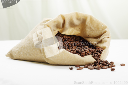 Image of Coffee scattered by white tabletop